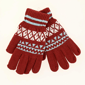 Перчатки женские ромбы р-р 7-9 100%пэ 000000000001182603