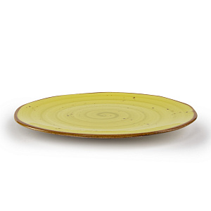 Тарелка обеденная 27см TULU PORSELEN Reactive Lime green фарфор 000000000001216235