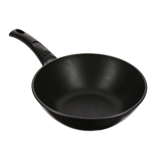 Сковорода-Вок 26см НЕВА МЕТАЛЛ ПОСУДА съемная ручка литой алюминий 000000000001141308