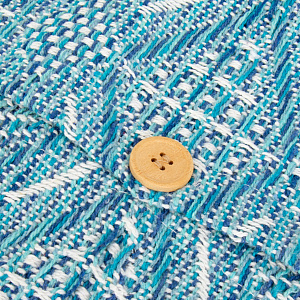 Наволочка декоративная 40х40см LUCKY ROMBO SGTH-MULTI DIAMOND бирюзово-белый хлопок 80%/полиэстер 20% 000000000001218036