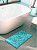 Коврик для ванной DE'NASTIA 60х100см 100%Хлопок длинный ворс мята Индия M111162 000000000001181270