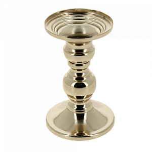 Подсвечник декоративный "NEO Classic" 15см металл/стекло золото R011283 000000000001200403