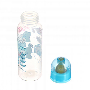Бутылочка с соской Веселые животные  Lubby, от 0 месяцев, 250мл., полипропилен, латекс 000000000001140713