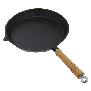 Сковорода 26см деревянная ручка чугун Ф260 HE99 000000000001153033