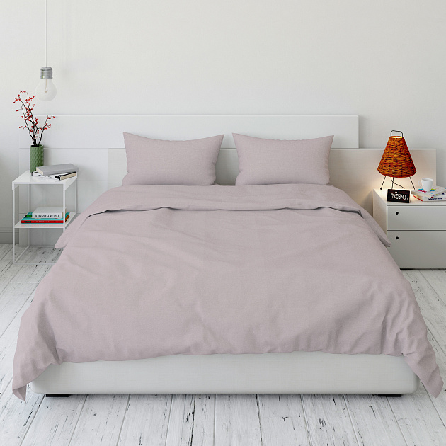 Комплект постельного белья Евро LUCKY (пододеяльник, наволочки 50х70см-2шт) розовый поплин хлопок 100% 000000000001213689