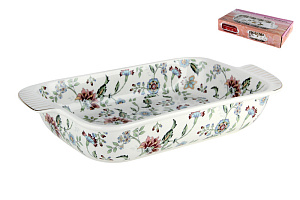 Блюдо-шубница 900мл 28,5х15,5х5см Вьюнок подарочная упаковка фарфор Y-11JP-JF1245 000000000001196849