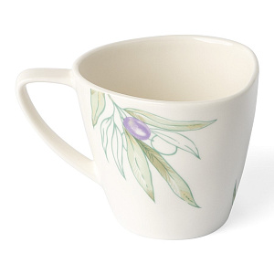 Пара чайная 250мл/блюдце DE'NASTIA Оливки фарфор 000000000001217746