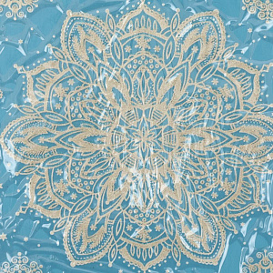 Оконное украшение Зимний узор из ПВХ пленки (крепится посредством статического эффекта) с раскраской на картонной подложке / 15,5x17 000000000001191185