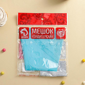 Мешок кондитерский 46х25см ДОЛЯНА Синева силикон 000000000001211257