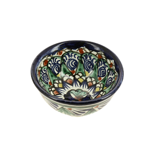 Пиала 7см RISHTON KULOLCHILIC рисунок мехроб синий Риштанская керамика 000000000001207884