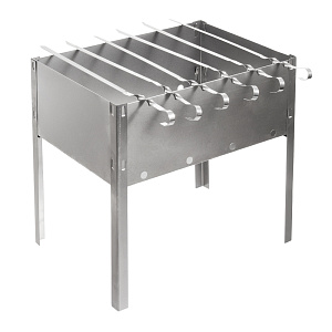 Сборный мангал с шампурами Boyscout, 350х250х350 мм, 7 предметов 000000000001141485