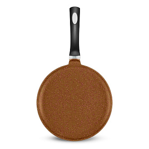 Сковорода блинная 24см НЕВА МЕТАЛЛ ПОСУДА Литая orange алюминий 000000000001225536