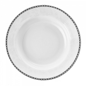 Тарелка суповая 23см ESPRADO Arista White костяной фарфор 000000000001163456