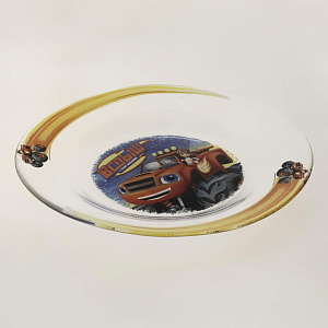 Тарелка 19,5см ND PLAY Вспыш и чудо-машинки стекло 000000000001203156