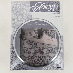 Комплект постельного белья семейный Павлина Ажур Гипюр бязь вид 1 розовый 125гр/м2 100% хлопок 000000000001203572