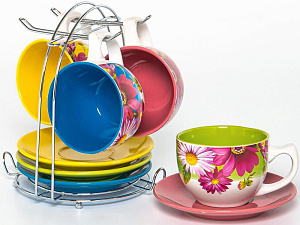 Набор чайный 8 предметов (чашка 220мл-4шт/блюдце-4шт) ELRINGTON Ромашка подарочная упаковка керамика 000000000001205647