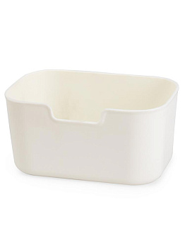 Набор контейнеров для хранения 3 шт без крышки 12х7х7см белый пластик_ST 000000000001228758