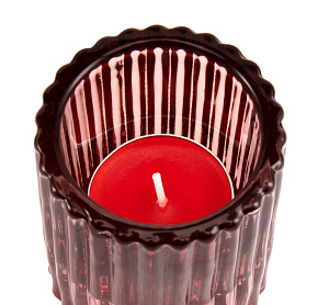 Подсвечник двухсторонний 5,5х7,5см стекло 000000000001216423