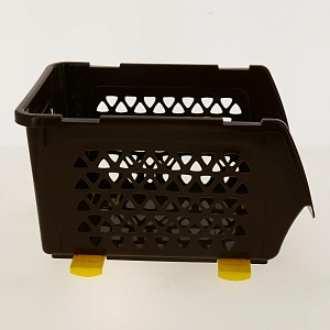 Ящик для овощей 4,5л ИНТЕРМ шоколадный пластик 000000000001176030