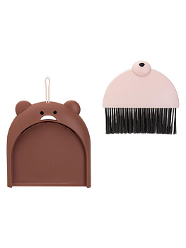 Совок с щеткой 16х6см МИНИ в ассортименте пластик 000000000001229821