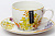 Чайная пара 250мл BALSFORD АКВАРЕЛЬНЫЙ БУКЕТ чашка+блюдце подарочная упаковка фарфор 180-40001 000000000001204587
