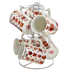 Набор кружек Wellberg, керамика, 7 предметов 000000000001159736