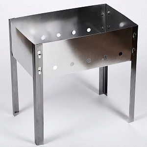 Мангал 400х250х140мм толщина 0,5мм без шампуров в коробке сталь 000000000001211096