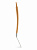 Лопатка кулинарная 34x7,5x1,6см DE'NASTIA с прорезями деревянная ручка из акации серый силикон 000000000001213962