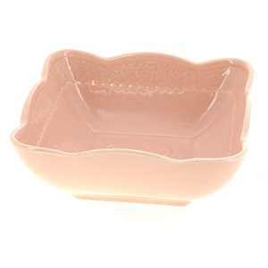 Салатник 700мл/16см ф.квадратКружево розовоеSHD-012P 000000000001180992