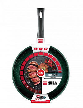 Сковорода 26см НЕВА МЕТАЛЛ ПОСУДА Каменная Балтик грин литой алюминий 000000000001213097