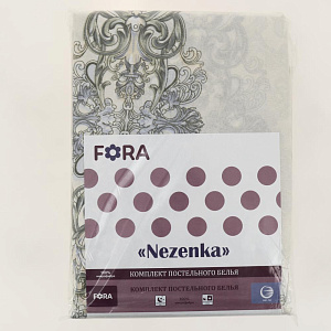 Комплект постельного белья 1,5-спальный FORA бледно-песочная роспись полиэстер 000000000001188821