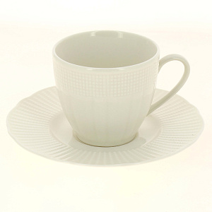 ILAY Пара чайная 200мл/блюдце недекорированная костяной фарфор BNILY02CT00 000000000001189468