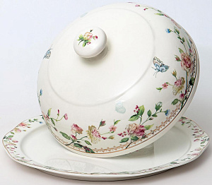 Блинница 27см BALSFORD Стефания с крышко, подарочная упаковка фарфор 000000000001203916