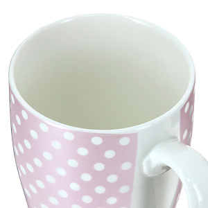 Кружка Горох на розовом Estetica, 360мл 000000000001062028
