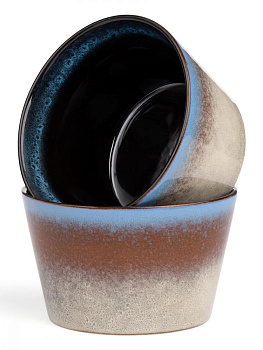 Салатник 12,8см LUCKY Градиент голубой/бежевый керамика 000000000001211771