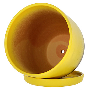 Цветочный горшок Листок, 4.7л, керамика 000000000001015378