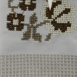 Набор кухоных полотенец 45х70см(2шт) LUCKY вафля ВЫШИВКА молочный/бежевый D000191 000000000001204422