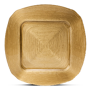 Блюдо сервировочное 33см GLASSCOM SQUARE золото стекло 000000000001209507