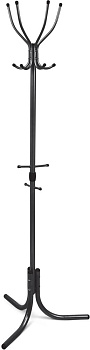 Вешалка напольная Комфорт 4 цвет черный металл NIKA  ВК4/Ч 000000000001197388