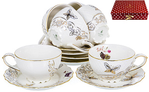 Набор кофейный12шт 6 чашек 100мл+6 блюдец подарочная упаковка АНИСА Balsford 101-12023 000000000001193982