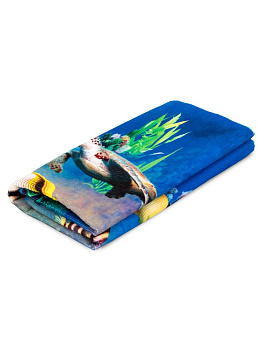 Полотенце пляжное 70х140см Океан микрофибра полиэстер 000000000001227516