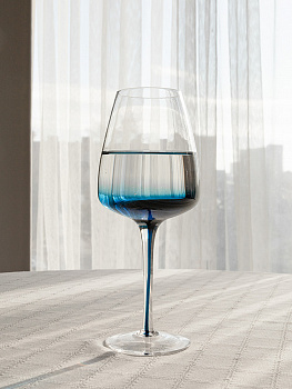 Бокал для вина 400мл DE'NASTIA Gravity синий стекло 000000000001228684