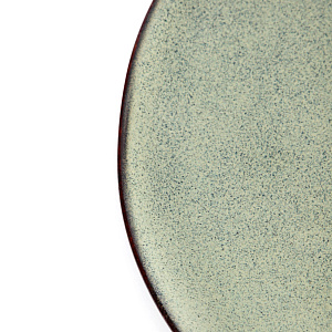 Тарелка десертная 20см темно-зеленый глазурованная керамика 000000000001213867