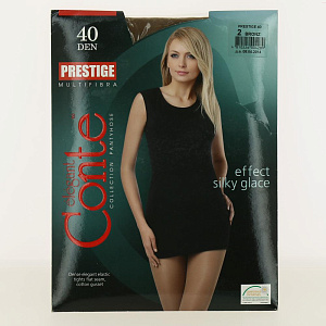 CONTE КОЛГОТКИ ЖЕН PRESTIGE 40 ДЕН Р 2 BRONZ ден  83 % па, 17 % эл 000000000001031327