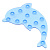 Мини-коврик Дельфин Аквалиния, ПВХ, 6 шт . 000000000001126241