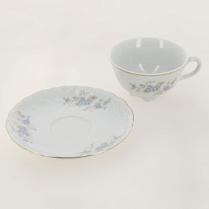 Сервиз чайный 6 предметов (чашки 220мл) CMIELOW 9706 blue фарфор 000000000001172843