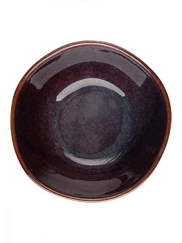 Салатник 14см LUCKY Крафтовая фиолетовый керамика 000000000001211780