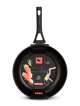 Сковорода 22см бакелитовая ручка индукция антипригарное покрытие алюминий 000000000001224436