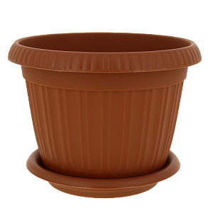 Горшок для цветов Таити D 230 mm с подставкой №5 терракотовый 4л ING41023FТР 000000000001194540