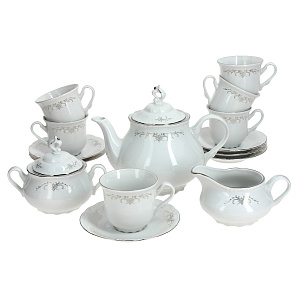 Чайный набор Серый Орнамент Люкс Хауз 000000000001063494
